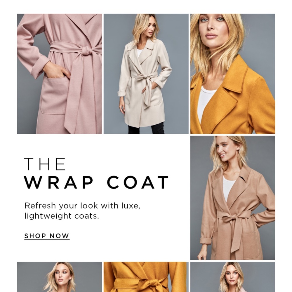 Blush Wrap Coat XXL